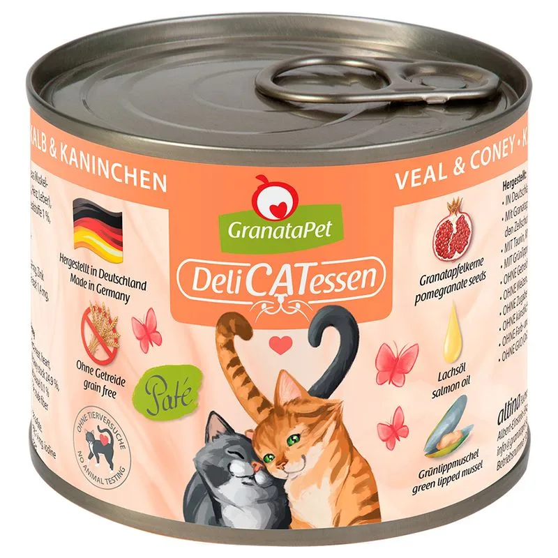 GranataPet DeliCatessen 24 x 200 g (Vitello & Coniglio)