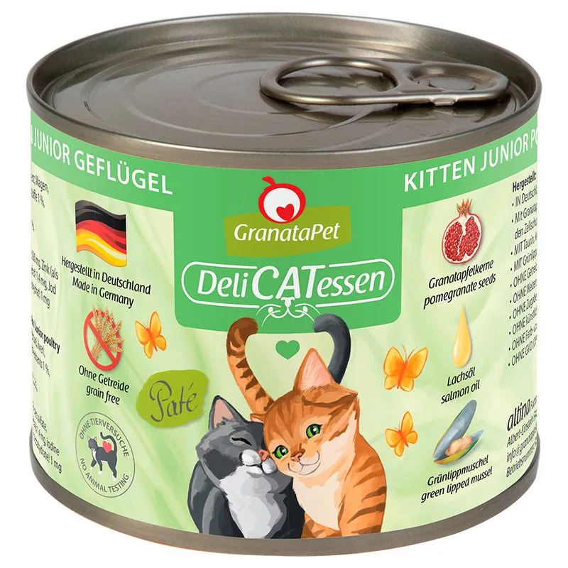 GranataPet DeliCatessen 6 x 200 g (Kitten Pollame)