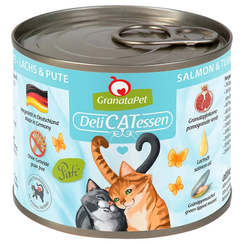 GranataPet DeliCatessen 6 x 200 g (Salmone & Tacchino)
