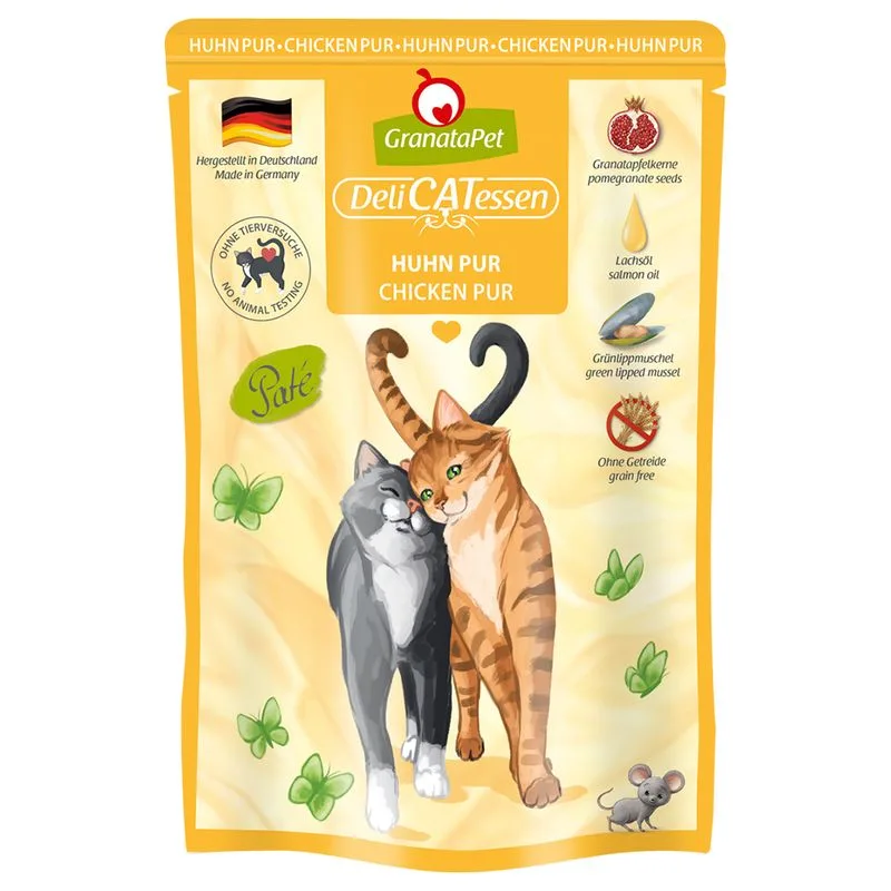 GranataPet DeliCatessen Buste 24 x 85 g Umido per gatto (Pollo PURO)