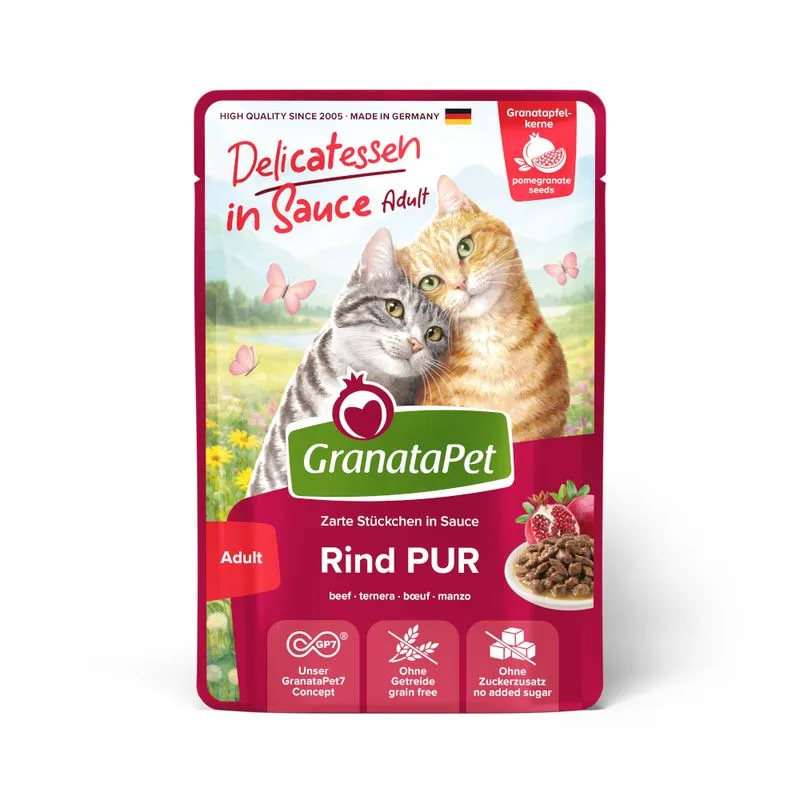 GranataPet Delicatessen in salsa 24 x 100 g (Manzo puro)
