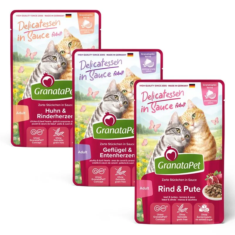 GranataPet Delicatessen in salsa 24 x 100 g (Mix di Pollame)