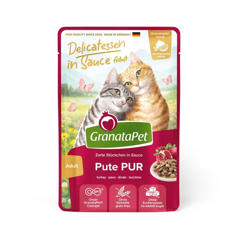 GranataPet Delicatessen in salsa 24 x 100 g (Tacchino puro)
