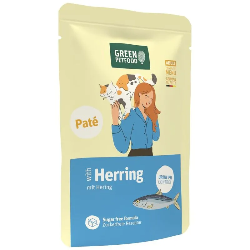 Green Petfood Adult Paté 8 x 85 g (Aringa - Urine pH Control)