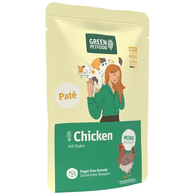 Green Petfood Adult Paté 8 x 85 g (Pollo - Mono Protein)