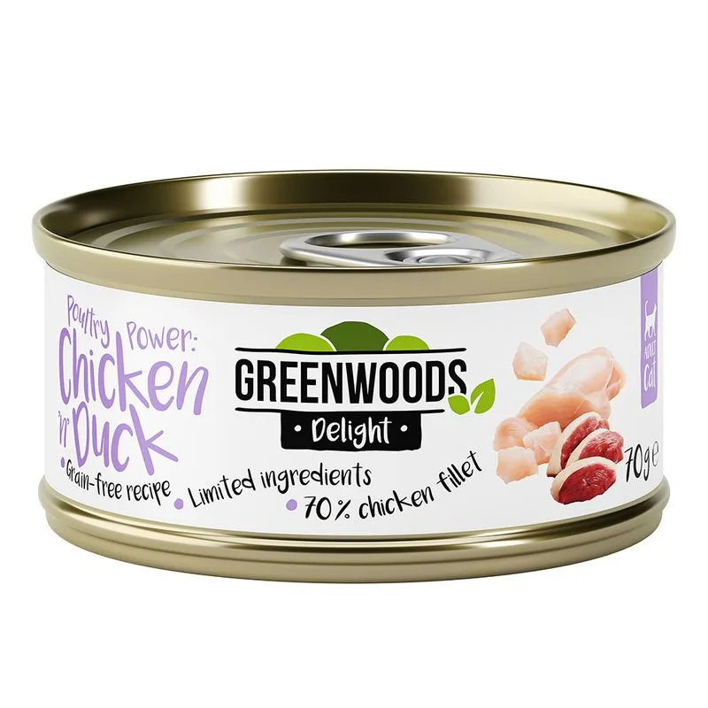 Greenwoods Delight Filetto di Pollo e Anatra (Set %: 48 x 70 g)