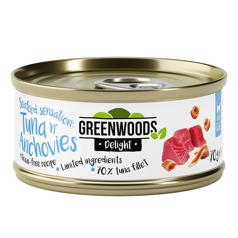 Greenwoods Delight Filetto di Tonno e Acciughe (Set %: 48 x 70 g)