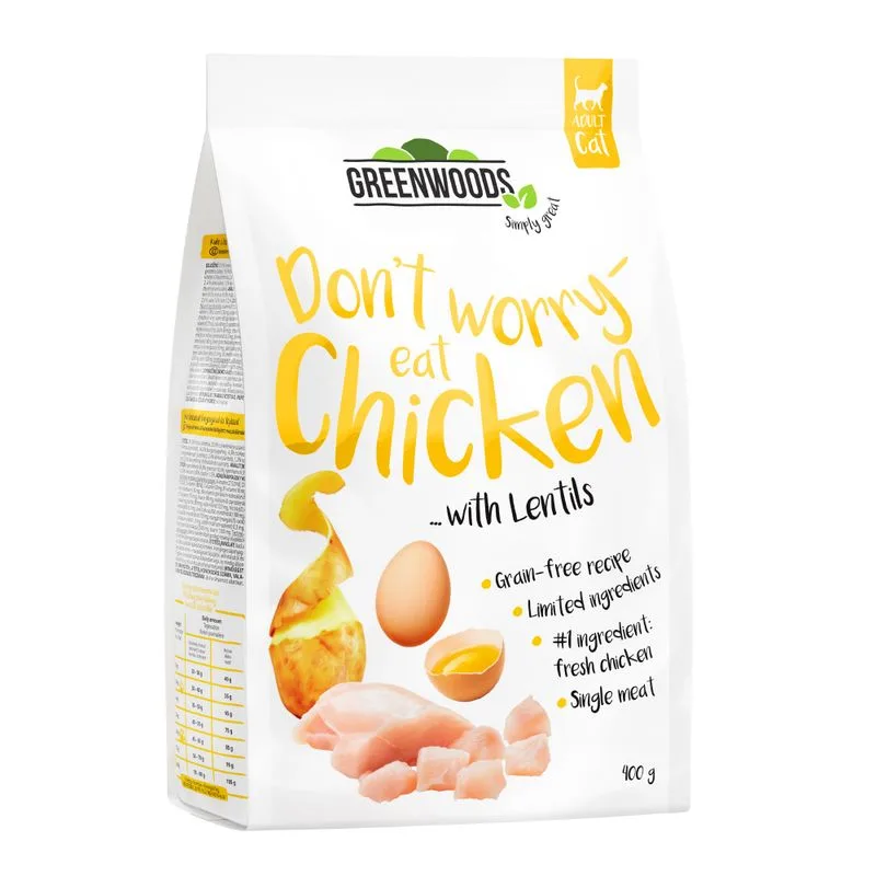 Greenwoods Pollo con Lenticchie, Patate e Uova (400 g)
