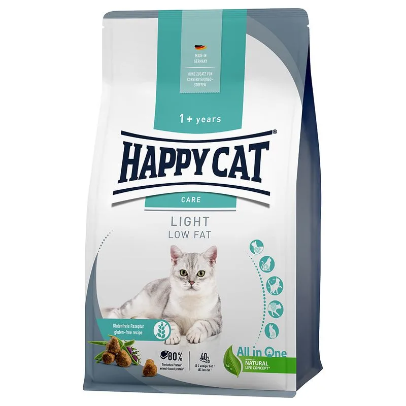Happy Cat Care Adult Light Crocchette per gatto (Set %:  2 x 10 kg)