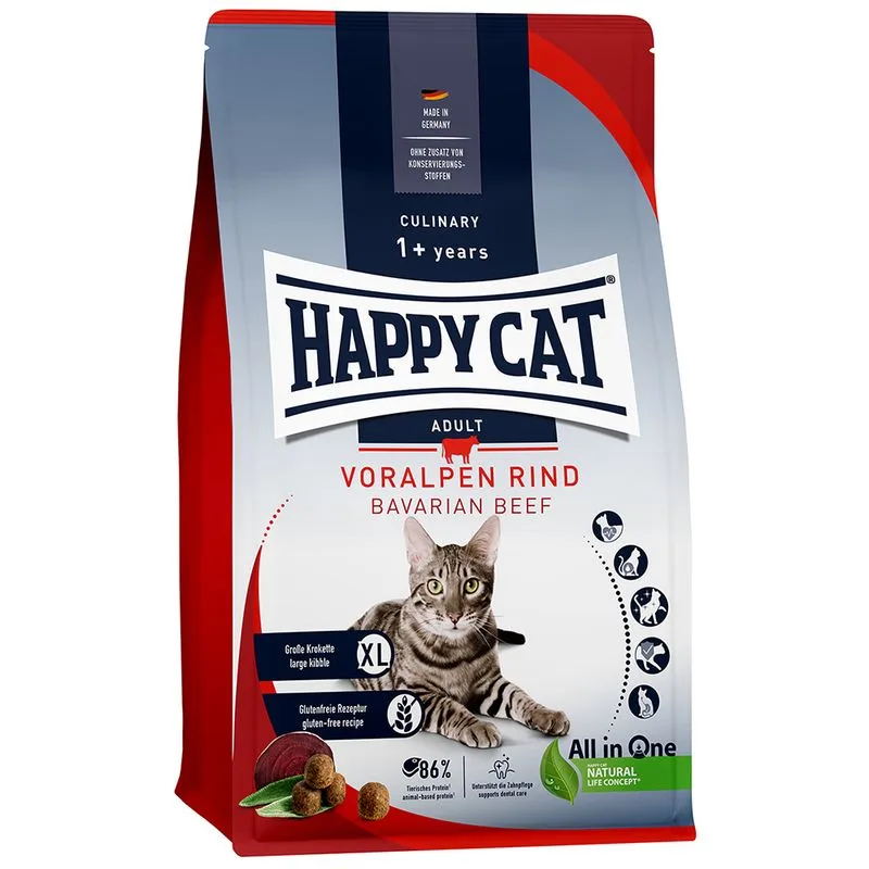 Happy Cat Culinary Adult Manzo delle Prealpi Crocchette per gatto (Set %: 2 x 10 kg)