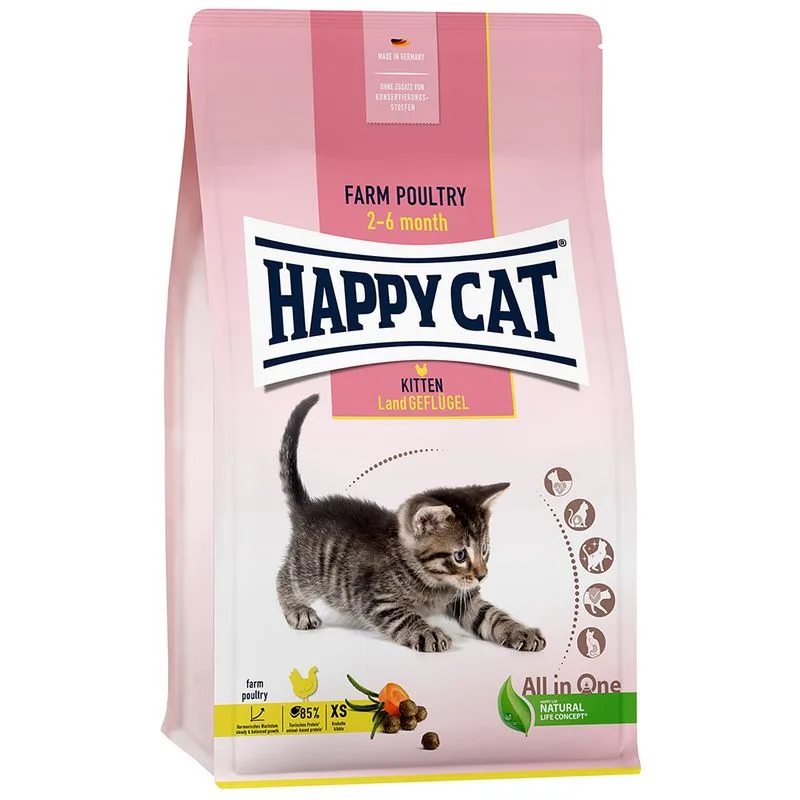 Happy Cat Young Kitten Pollame di campagna (1,3 kg)