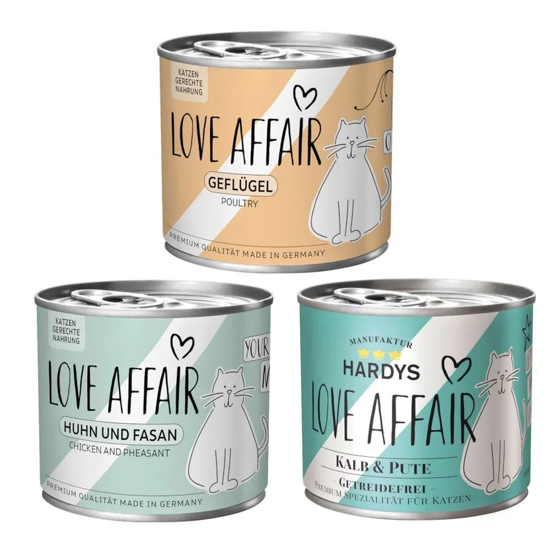 Hardys LOVE AFFAIR 24 x 200 g / 185 g (24 x 200 g Mix (Pollame / Pollo & Fagiano /Vitello & Tacchino))
