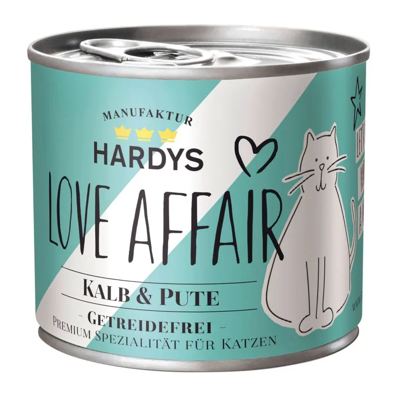 Hardys LOVE AFFAIR 24 x 200 g / 185 g (24 x 200 g Vitello & Tacchino)