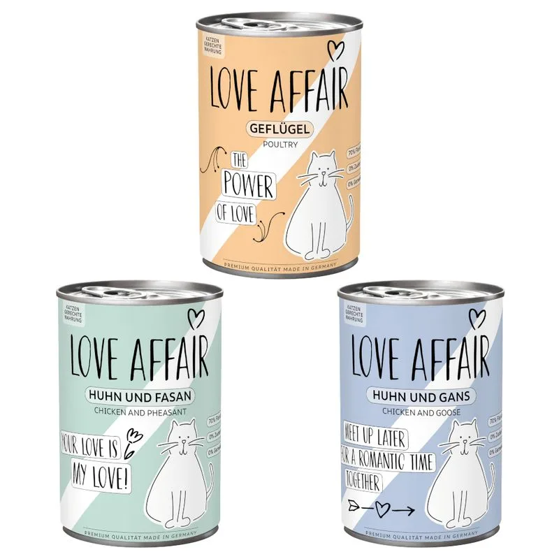 Hardys LOVE AFFAIR 24 x 400 g (Mix (Pollo & Oca/Pollo & Fagiano/Pollame))