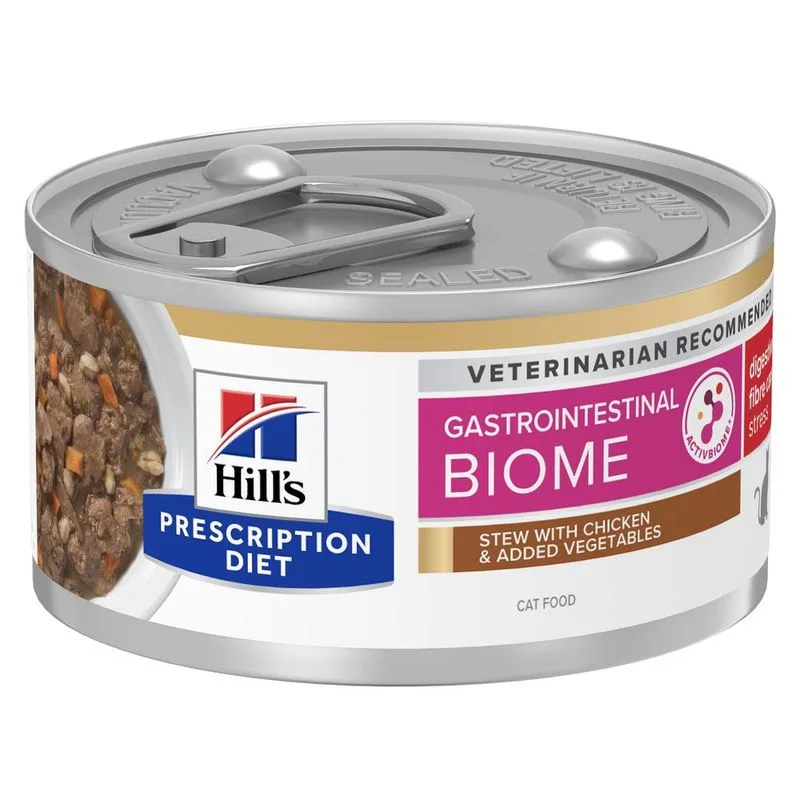 Hill's Prescription Diet Gastrointestinal Biome Stress umido gatto (Set %: 72 x 82 g)