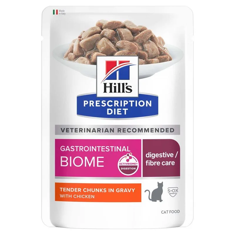 Hill's Prescription Diet Gastrointestinal Biome umido in buste Pollo (48 x 85 g)