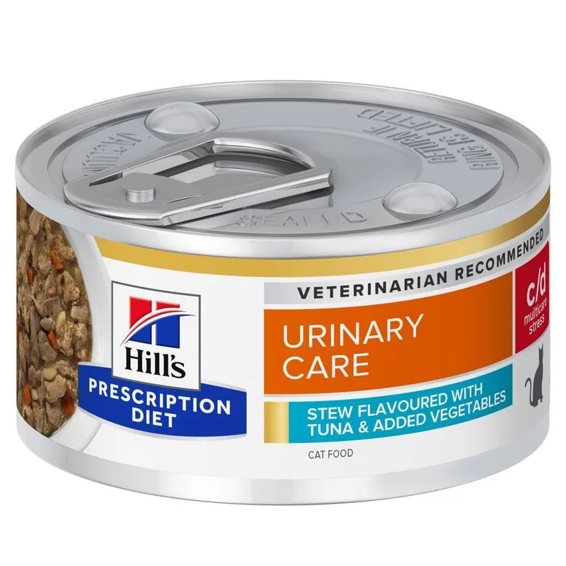 Hill's Prescription Diet c/d Multicare Stress Spezzatino Tonno & Verdure (Set %: 96 x 82 g)