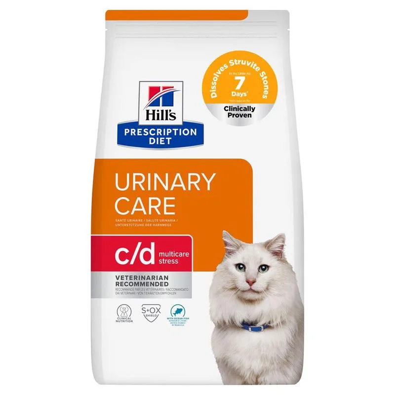 Hill's Prescription Diet c/d Multicare Stress Urinary Care con Pesce oceanico (Set %: 2 x 3 kg)
