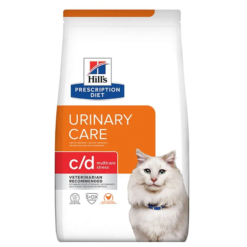 Hill's Prescription Diet c/d Multicare Stress Urinary crocchette per gatto - Pollo (Set %: 2 x 12 kg)
