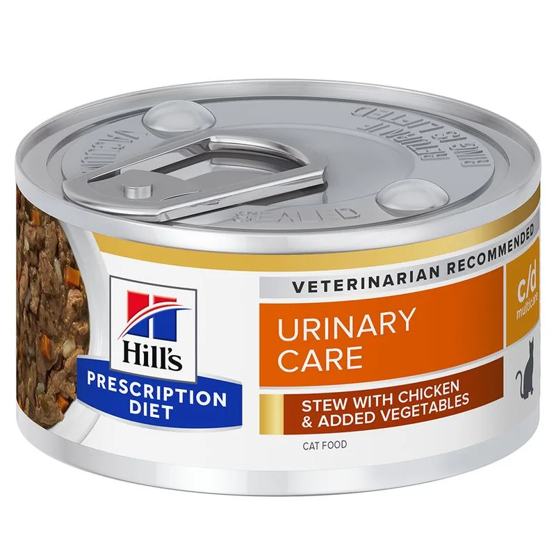 Hill's Prescription Diet c/d Multicare Urinary Care Spezzatino per gatti (Set %: 24 x 82 g)