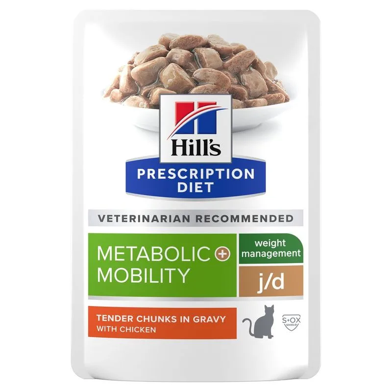 Hill's Prescription Diet j/d Metabolic + Mobility umido per gatti - Pollo (Set %: 48 x 85 g)