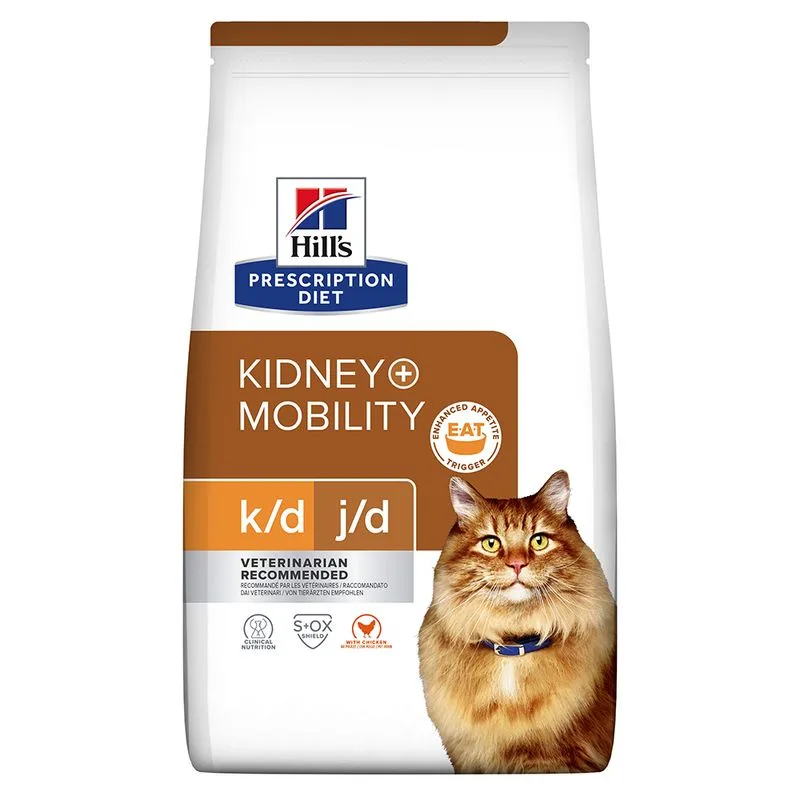 Hill's Prescription Diet k/d + Mobility secco gatto - Pollo (1,5 kg)