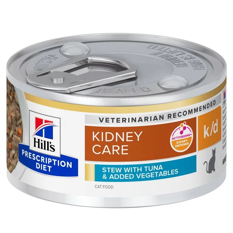 Hill's Prescription Diet k/d Kidney Care Spezzatino Tonno per gatto (Set %: 96 x 82 g)