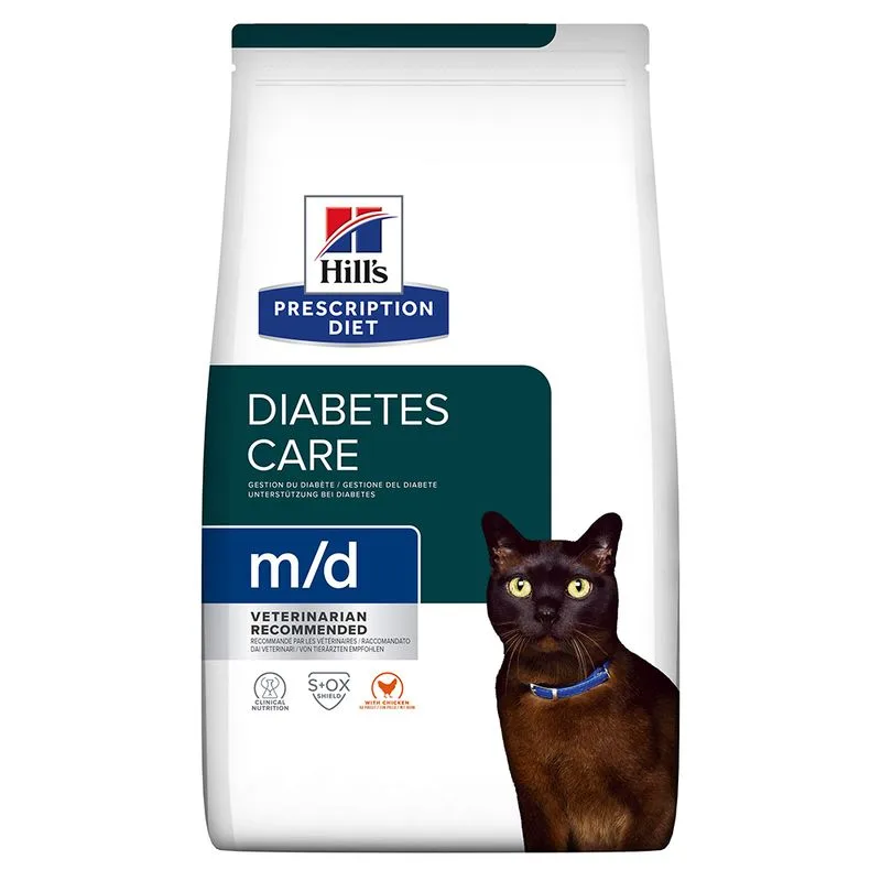 Hill's Prescription Diet m/d Diabetes Care secco per gatti - Pollo (Set %: 2 x 3 kg)