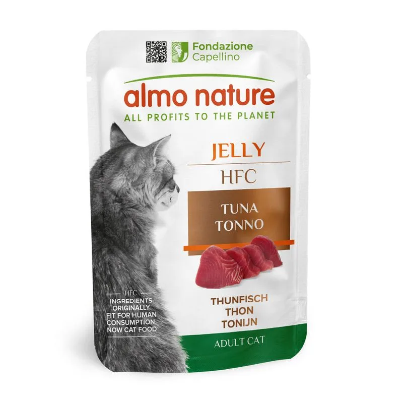 Almo Nature HFC Jelly in buste 12 x 55 g umido per gatto (Tonno)