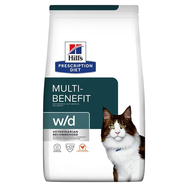 Hill's Prescription Diet w/d Multi-Benefit secco gatto - Pollo (Set %: 2 x 3 kg)