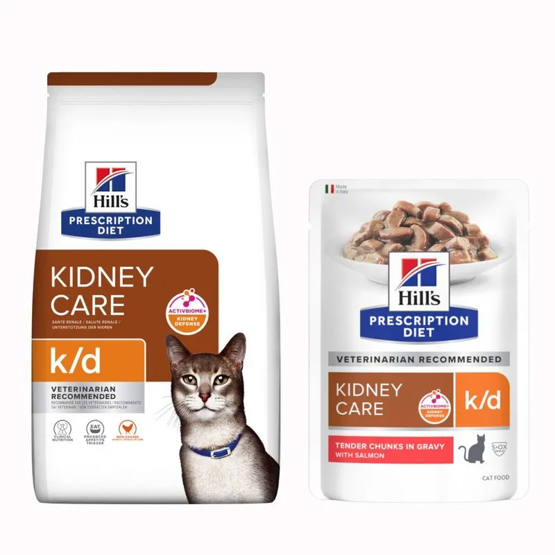 Set prova secco + umido Hill's k/d Kidney Care Prescription Diet Feline