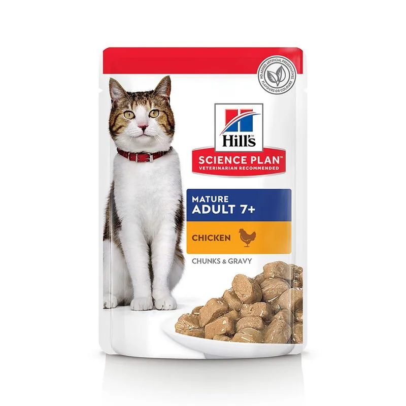 Hill's Science Plan Mature Adult 7+ (Set %: 48 x 85 g Pollo)