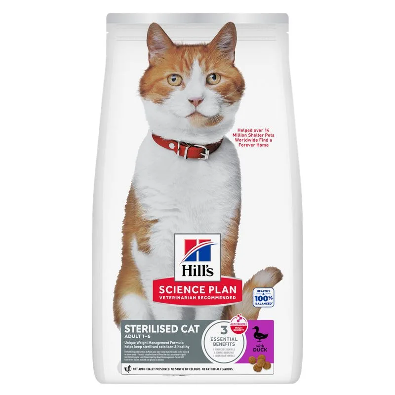 Hill's Science Plan Sterilised Cat Adult 1-6 Anatra (Set%: 2 x 3 kg)