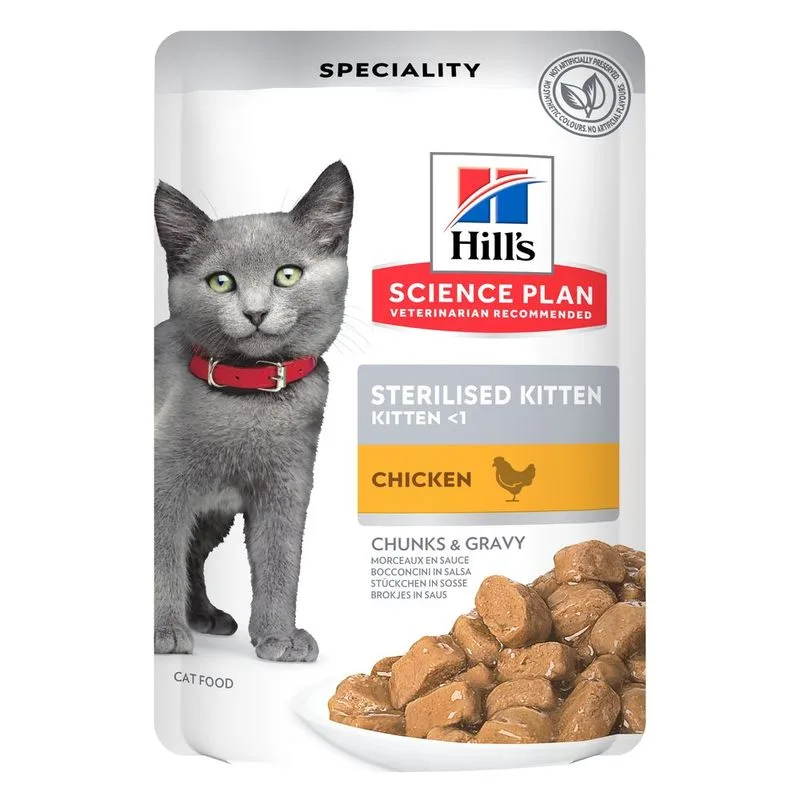 Hill's Science Plan Sterilised Kitten Pollo (Set %: 48 x 85 g)