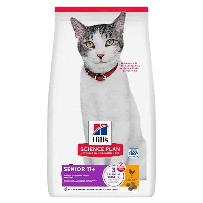 Multipack risparmio! 2 x Hill's Science Plan (2 x 7 kg Senior 11+ Pollo)