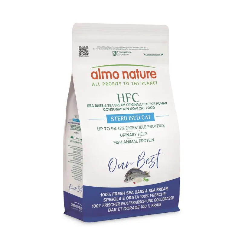 Almo Nature HFC Longevity Sterilised Spigola & Orata fresche (1,2 kg)