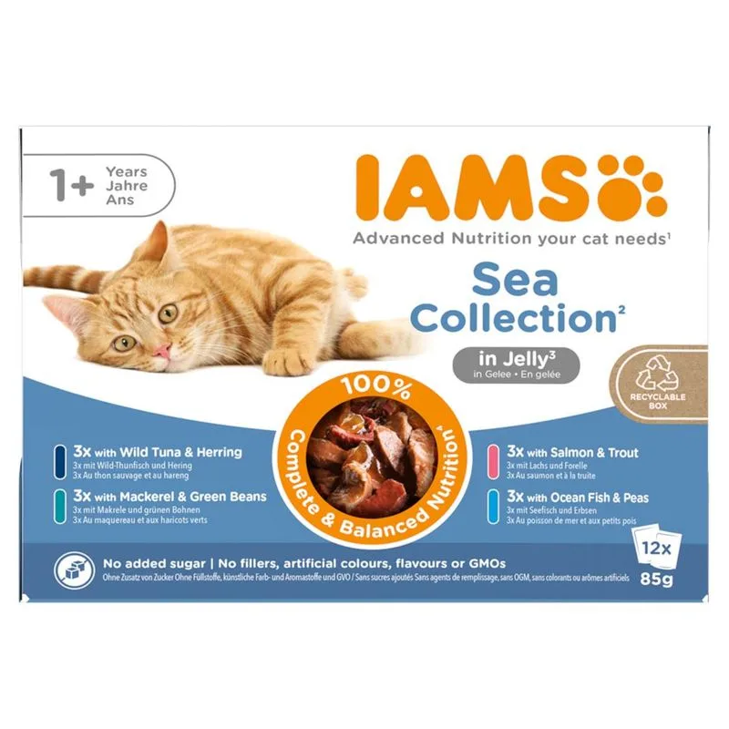 IAMS Advanced Nutrition Adult Sea Mix (Set %: 48 x 85 g in gelatina)