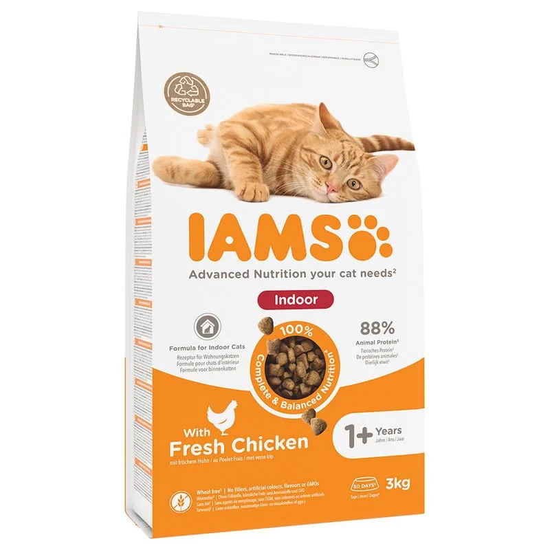 IAMS Advanced Nutrition Indoor Pollo fresco Crocchette per gatto (3 kg)