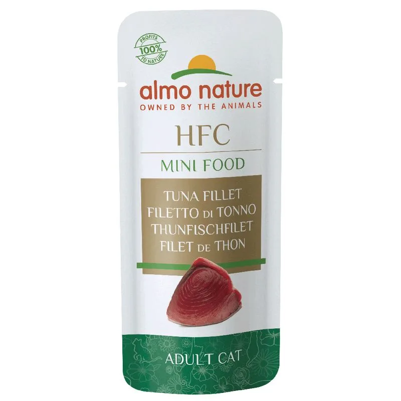 Almo Nature HFC Mini-Food Snack (Set %: 15 x 3 g Filetto di tonno)