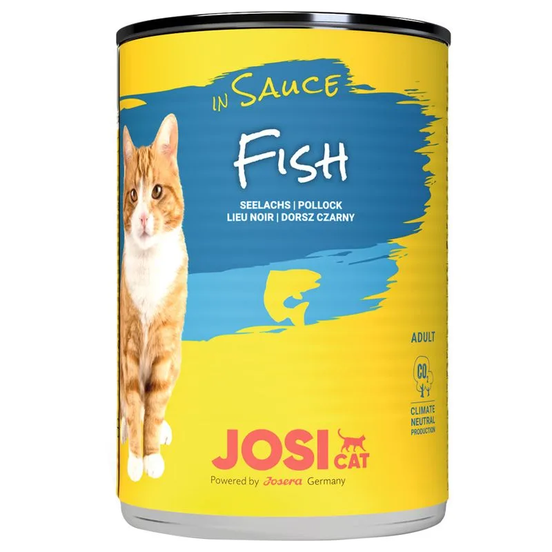JosiCat in Salsa 24 x 415 g umido per gatto (Pesce)