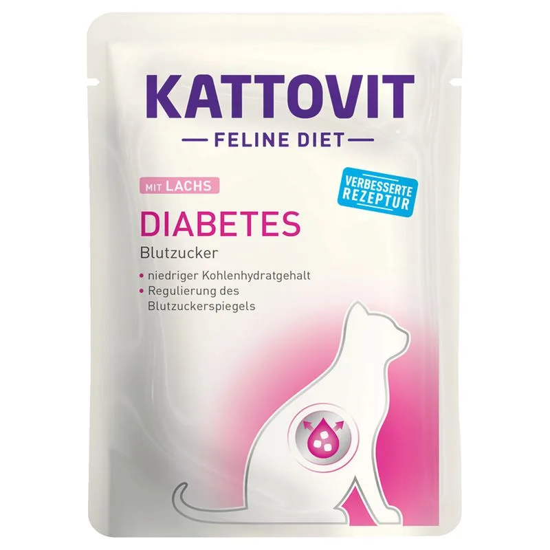 Kattovit Diabete / Peso 24 x 85 g (Salmone)