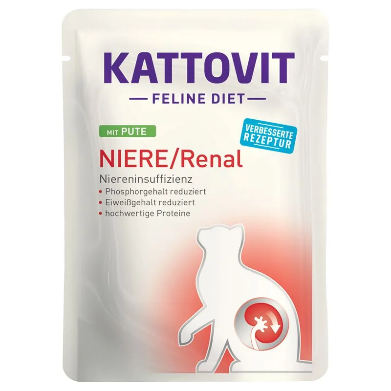Kattovit Renal in busta 24 x 85 g Alimento umido per gatti (Tacchino)