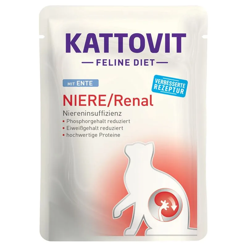 Kattovit Renal in busta 6 x 85 g Alimento umido per gatti (Anatra)