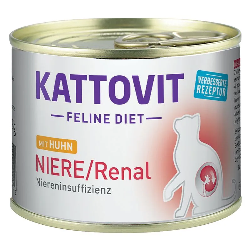 Kattovit Reni/Renal Insufficienza renale 6 x 185 g (Pollo)