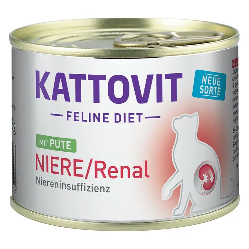Kattovit Reni/Renal Insufficienza renale 6 x 185 g (Tacchino)
