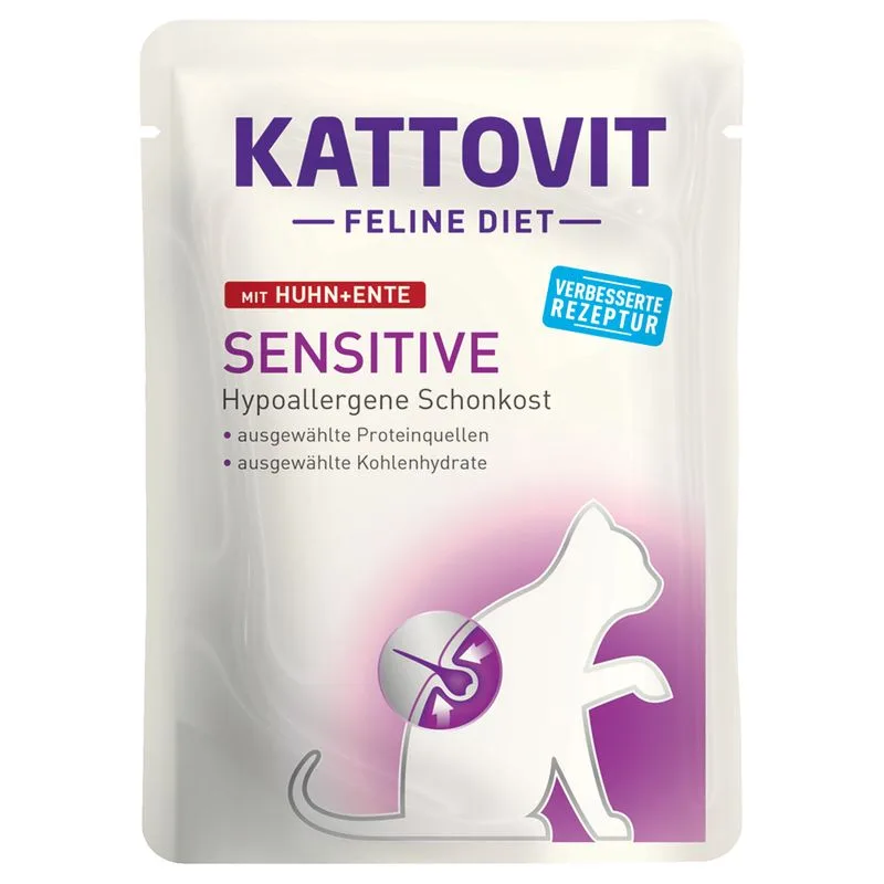 Kattovit Sensitive Buste 6 x 85 g (Pollo & Anatra)