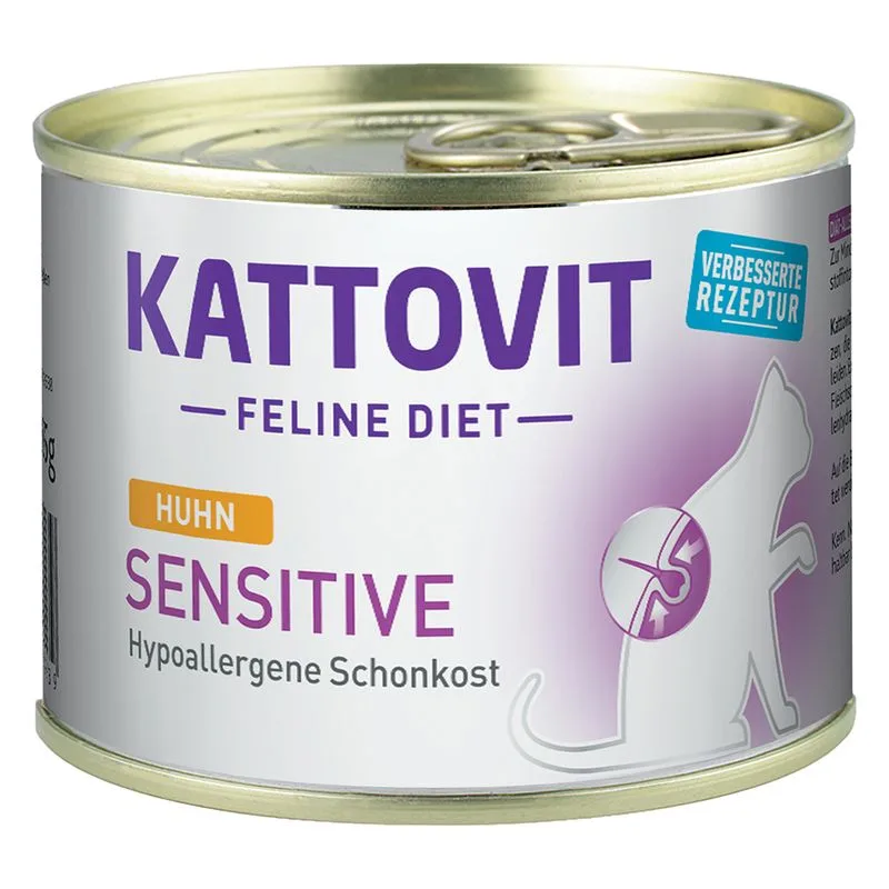 Kattovit Sensitive Ipoallergenico 12 x 175 g Alimento umido per gatti (Pollo)