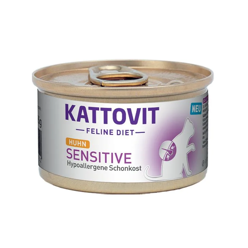 Kattovit Sensitive Ipoallergenico 12 x 85 g Alimento umido per gatti (Pollo)