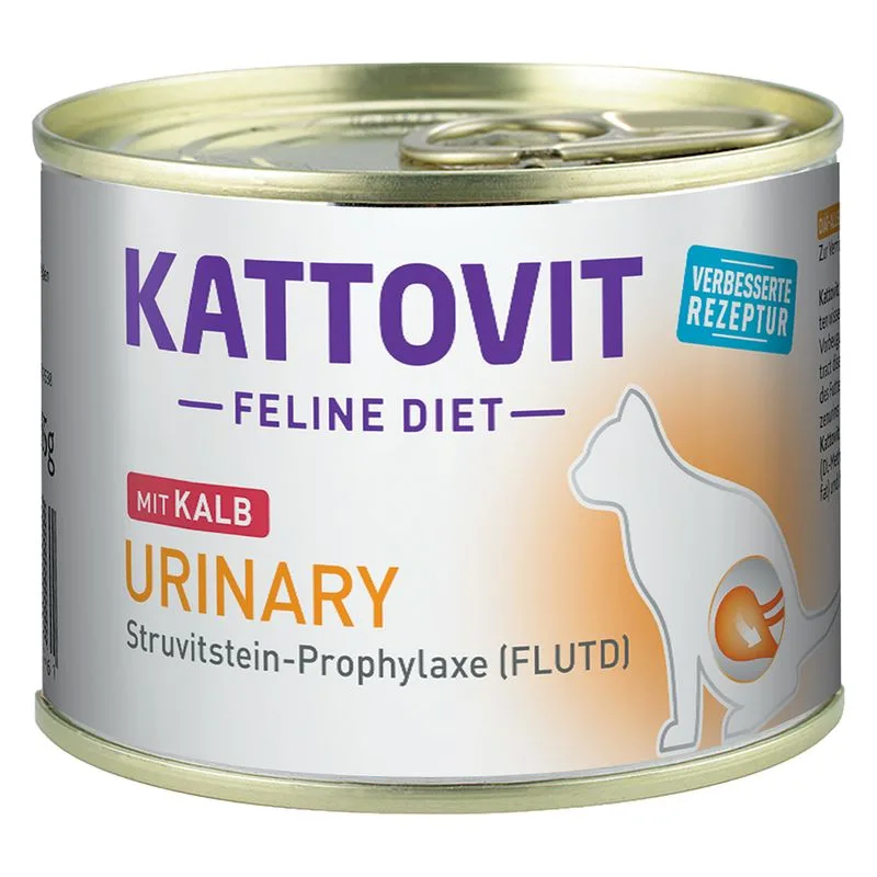 Kattovit Urinary Calcoli Struvite 6 x 185 g (Vitello)