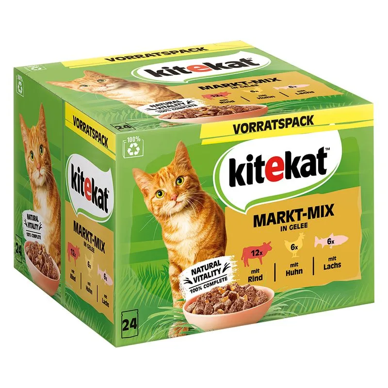 Kitekat in buste 24 x 85 g Alimento umido per gatto